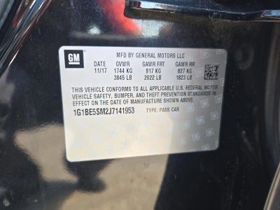 2018 Chevrolet Cruze LT