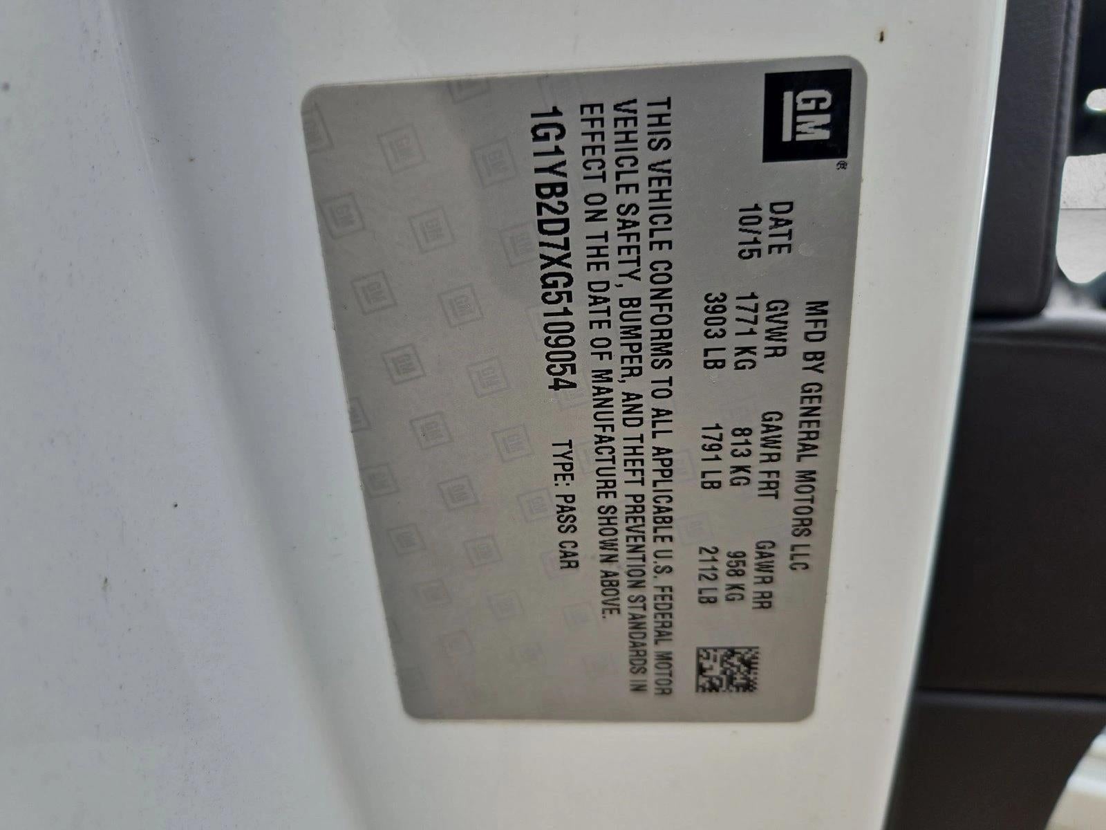 2016 Chevrolet Corvette Stingray 1LT