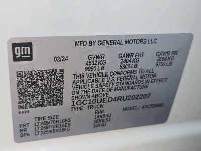 2024 Chevrolet Silverado EV Work Truck