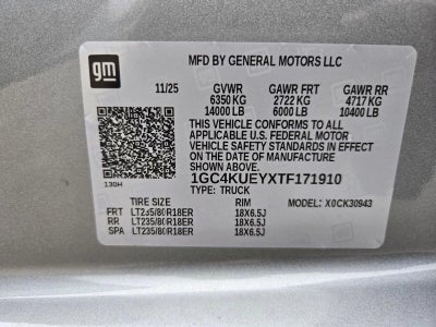 2026 Chevrolet Silverado 3500 HD LTZ