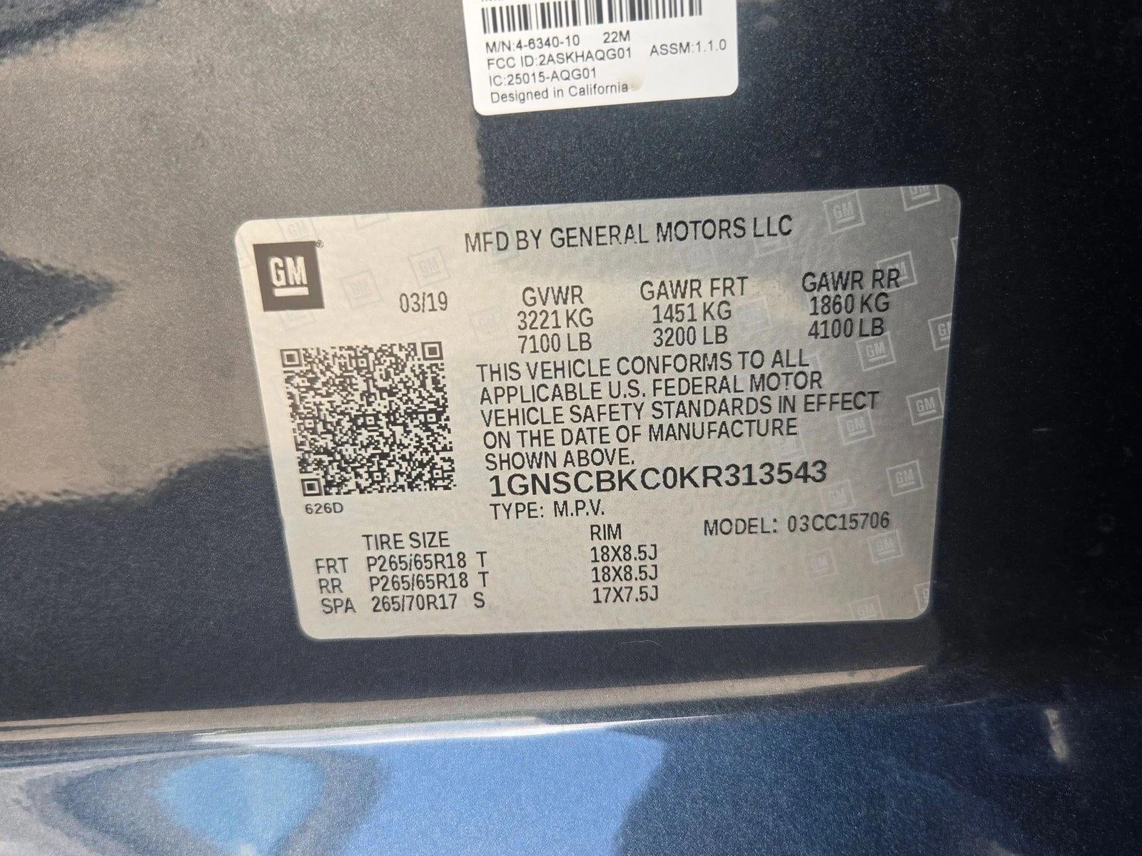 2019 Chevrolet Tahoe LT