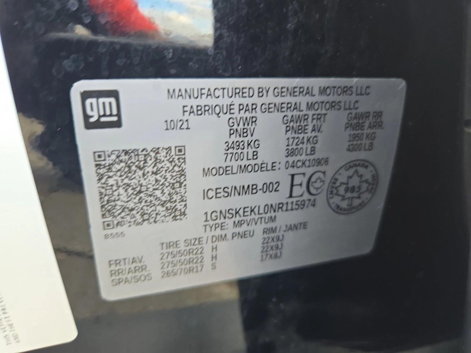 2022 Chevrolet Suburban RST