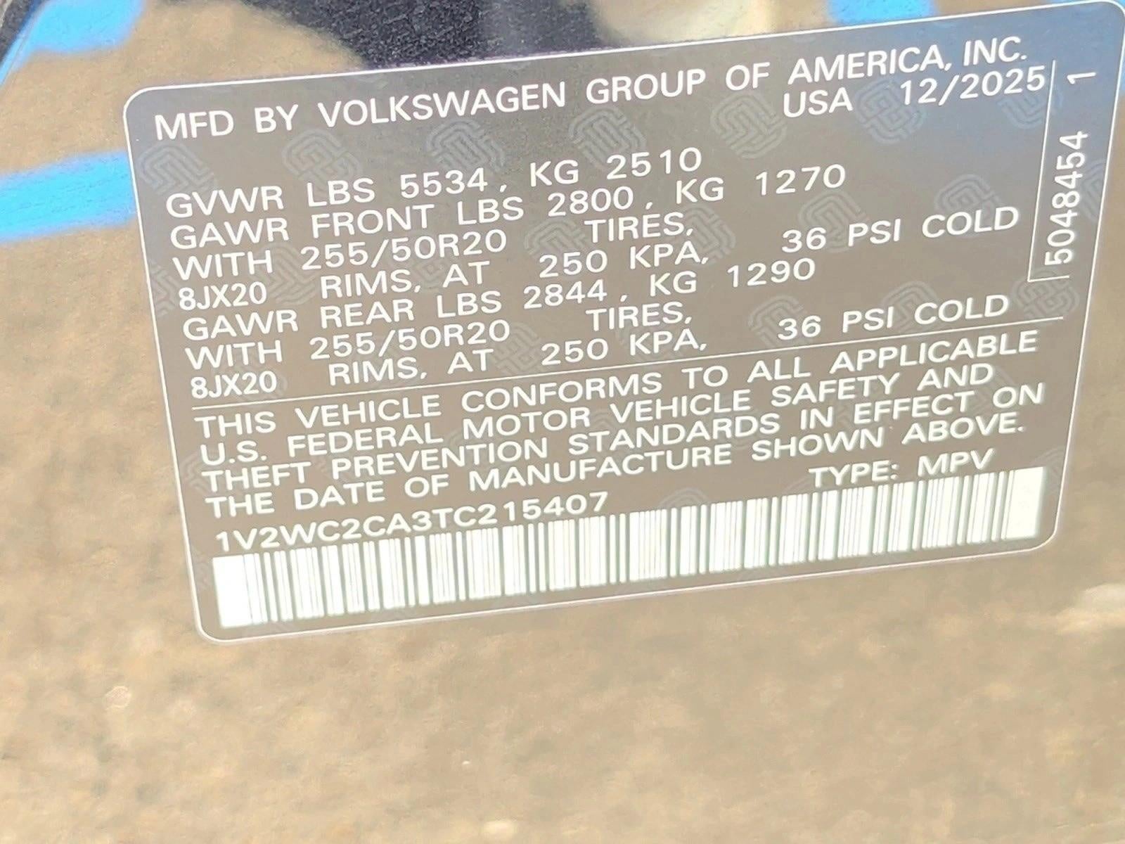 2026 Volkswagen Atlas Cross Sport 2.0T SE w/Technology