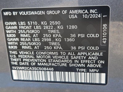 2025 Volkswagen Atlas 2.0T SE w/Technology