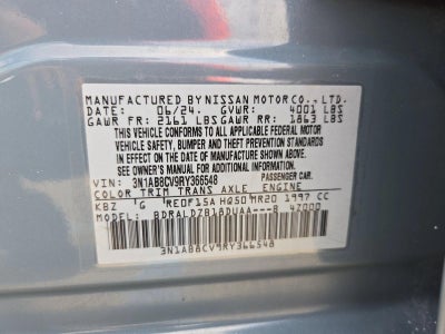 2024 Nissan Sentra SV