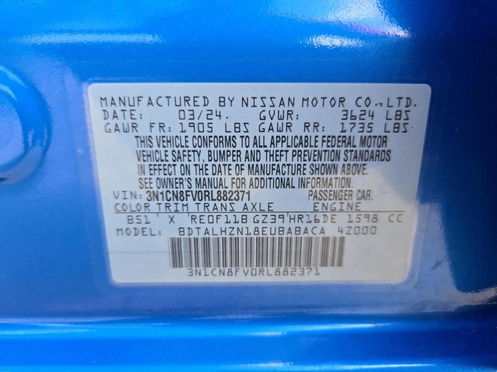 2024 Nissan Versa SR