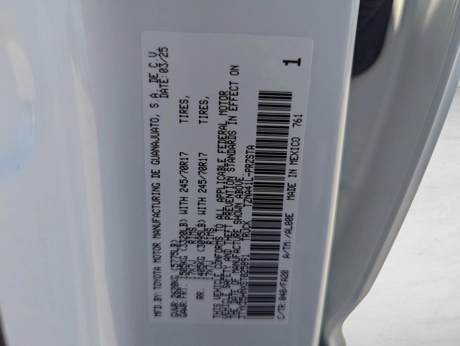 2025 Toyota Tacoma 2WD SR