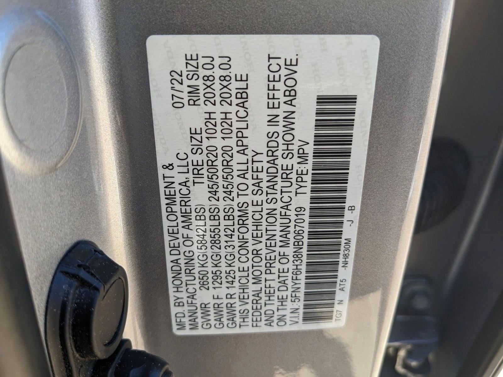 2022 Honda Pilot Sport