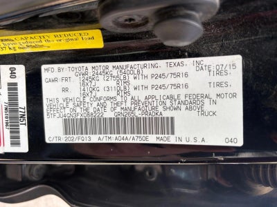 2015 Toyota Tacoma PreRunner V6