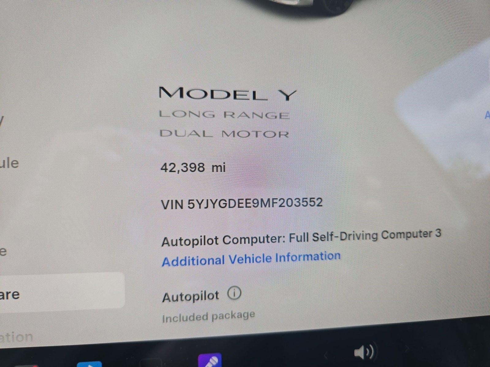 2021 Tesla Model Y Long Range Dual Motor All-Wheel Drive