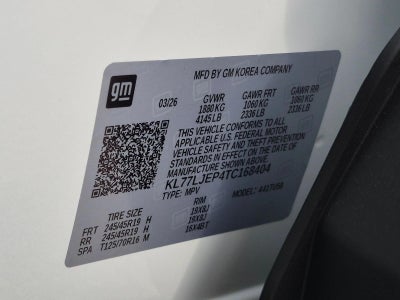 2026 Chevrolet Trax 2RS