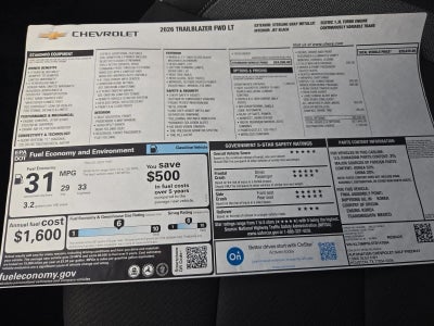 2026 Chevrolet Trailblazer LT