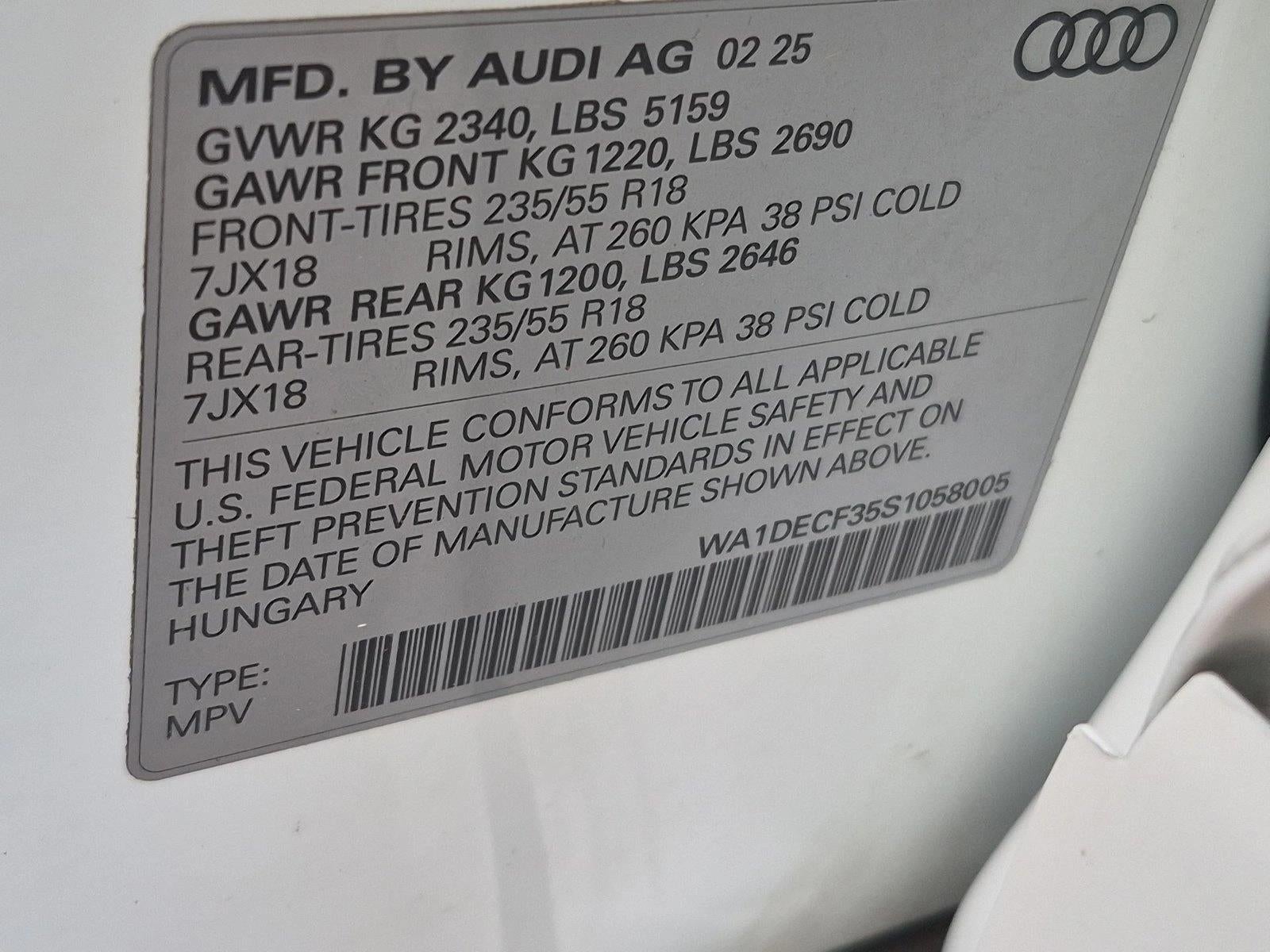 2025 Audi Q3 S line Premium