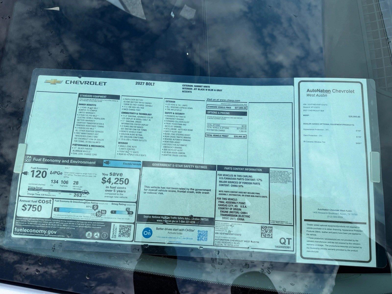 2027 Chevrolet Bolt FWD 4dr LT