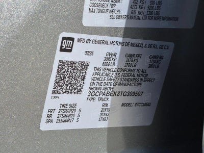 2026 Chevrolet Silverado 1500 Crew Cab Short Box 2-Wheel Drive Custom
