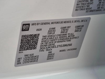 2026 Chevrolet Silverado 1500 Crew Cab Short Box 4-Wheel Drive ZR2