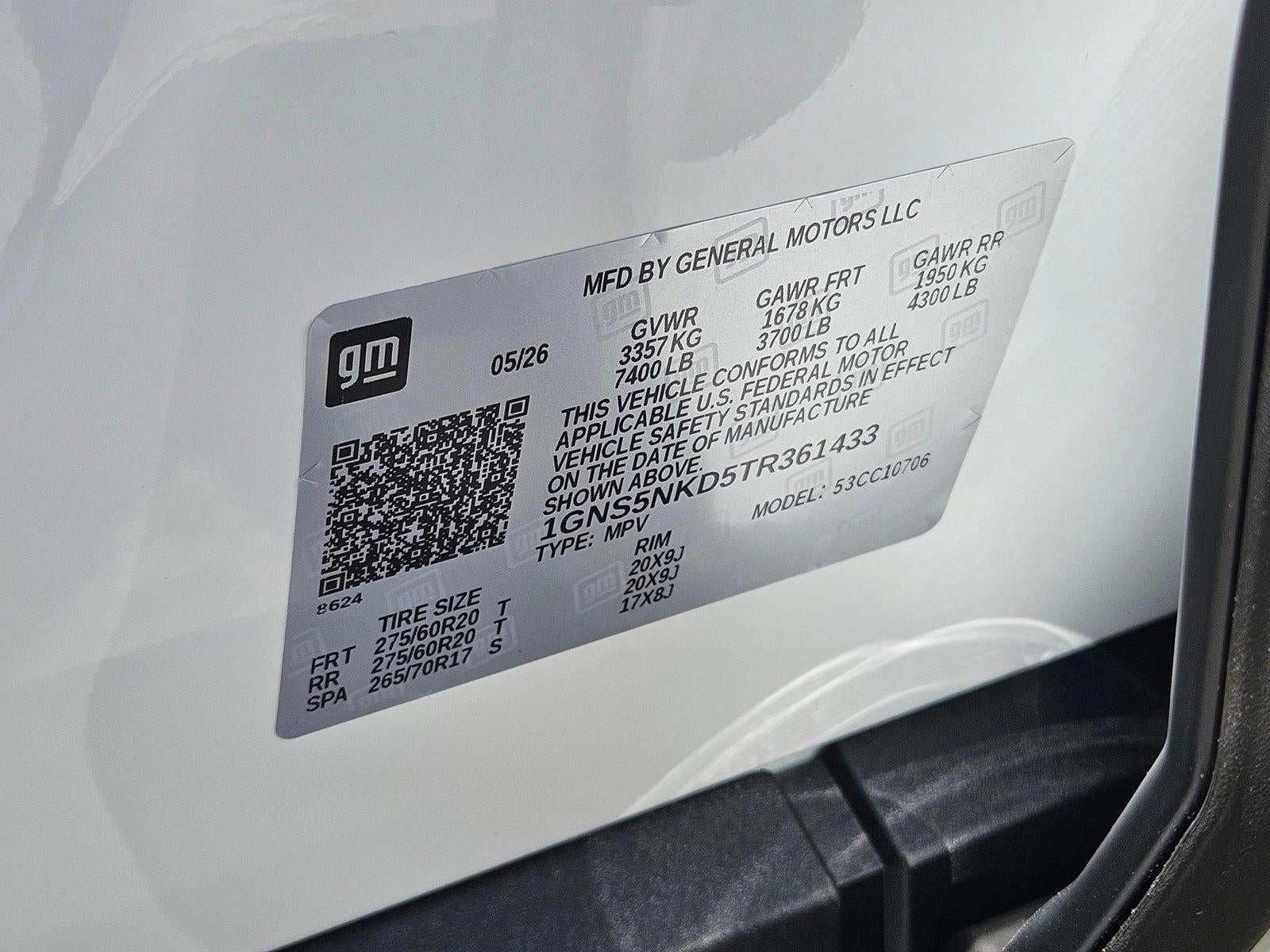 2026 Chevrolet Tahoe LT