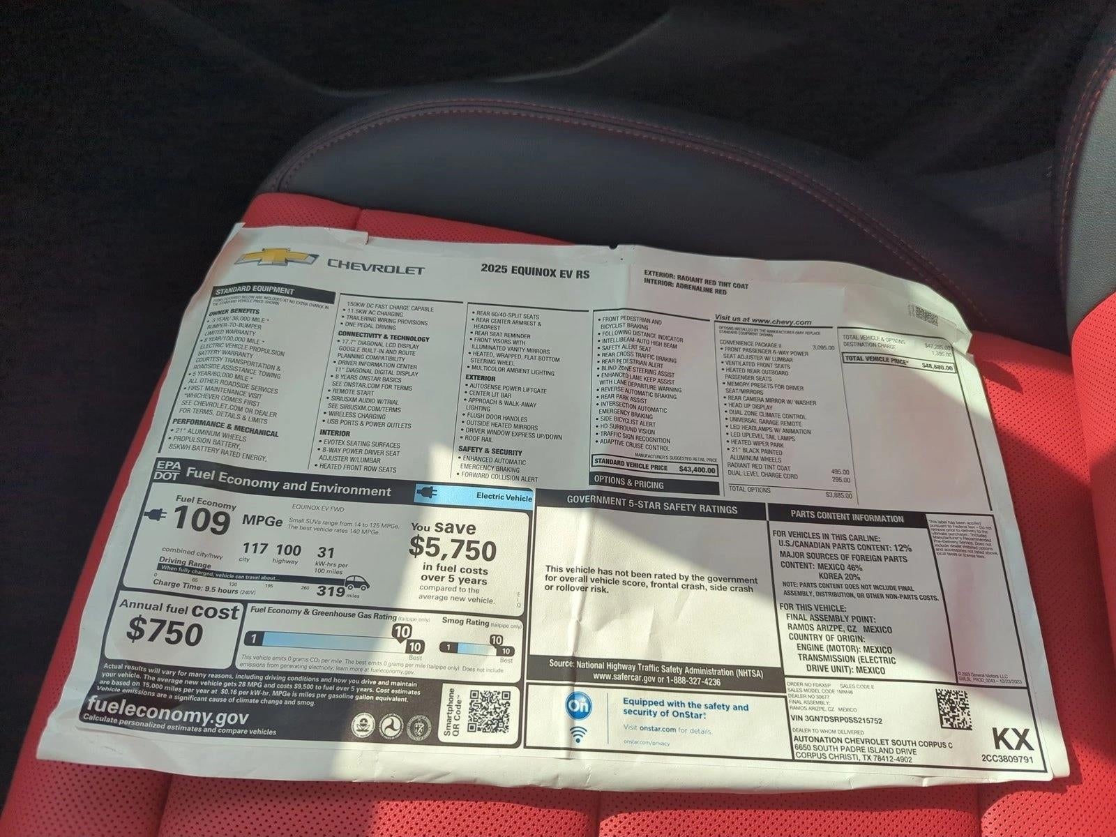 2025 Chevrolet Equinox EV RS
